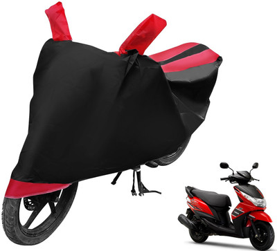 Auto Hub Two Wheeler Cover for Yamaha(Ray Z, Black, Red)