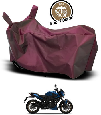 SEBONGO Waterproof Two Wheeler Cover for Bajaj(Dominar, Maroon)