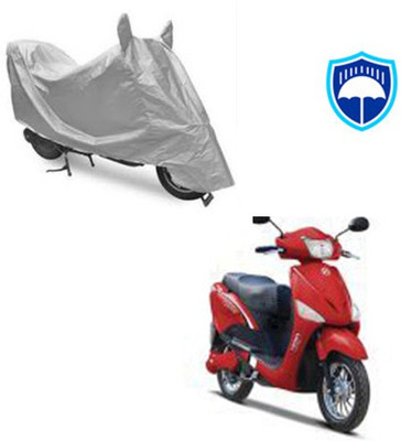 SRENTERPRISES Two Wheeler Cover for Hero(E Scoot, Silver)