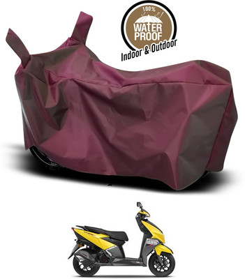 ANTHUB Waterproof Two Wheeler Cover for TVS(Ntorq 125, Maroon)