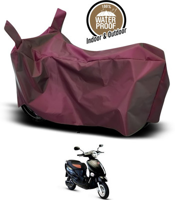 SEBONGO Waterproof Two Wheeler Cover for Hero(Electric Photon, Maroon)