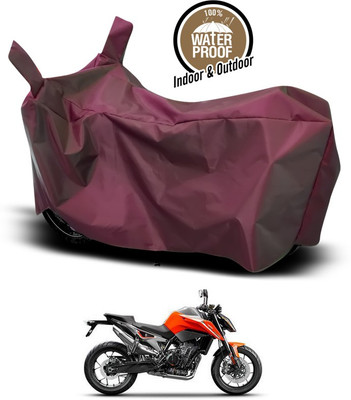 ANTHUB Waterproof Two Wheeler Cover for KTM(Maroon)