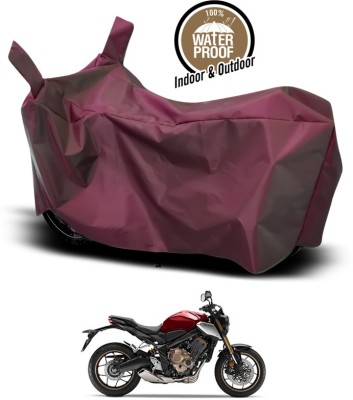 ANTHUB Waterproof Two Wheeler Cover for Honda(CBR 650F, Maroon)