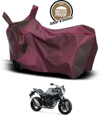 SEBONGO Waterproof Two Wheeler Cover for Suzuki(Maroon)