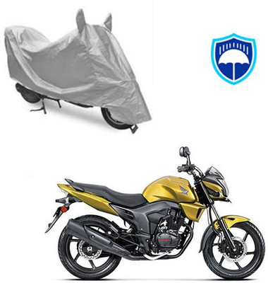 RPSENTTERPR Waterproof Two Wheeler Cover for Honda(CB Trigger, Silver)