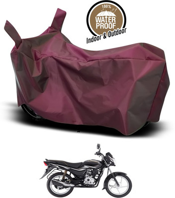 ANTHUB Waterproof Two Wheeler Cover for Bajaj(Platina 100 DTS-i, Maroon)