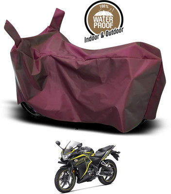 SEBONGO Waterproof Two Wheeler Cover for Honda(CBR 250R, Maroon)