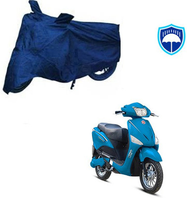 Feel heaven Waterproof Two Wheeler Cover for Hero(Electric Optima, Blue)