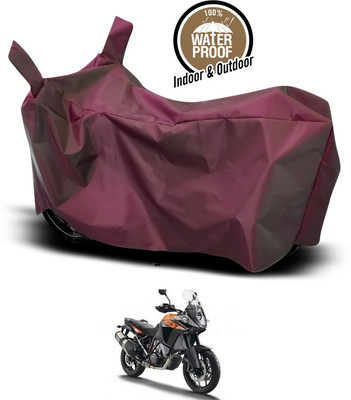 SEBONGO Waterproof Two Wheeler Cover for KTM(Maroon)