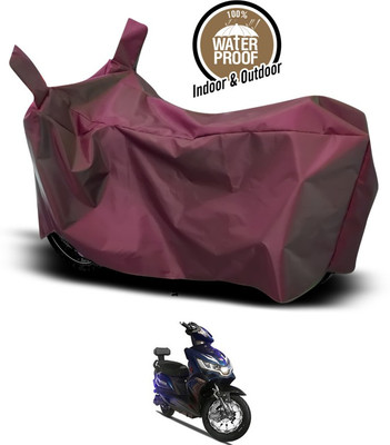 ANTHUB Waterproof Two Wheeler Cover for Okinawa(i-Praise, Maroon)