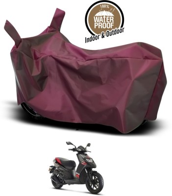 ANTHUB Waterproof Two Wheeler Cover for Aprilia(Storm 125, Maroon)