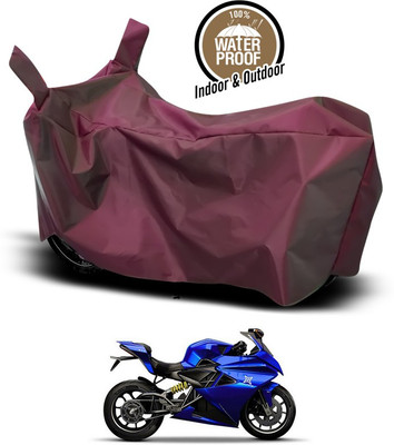 SEBONGO Waterproof Two Wheeler Cover for Universal For Bike(Maroon)