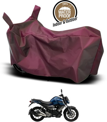 ANTHUB Waterproof Two Wheeler Cover for Yamaha(FZ-S FI, Maroon)