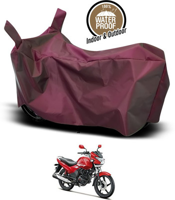 SEBONGO Waterproof Two Wheeler Cover for Hero(Achiever, Maroon)