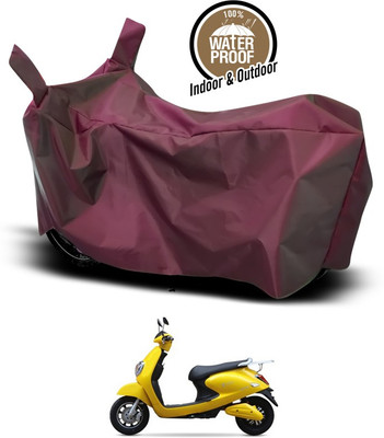 ANTHUB Waterproof Two Wheeler Cover for Universal For Bike(Maroon)