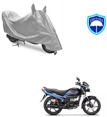 SRENTERPRISES Two Wheeler Cover for Hero(Passion Plus, Silver)