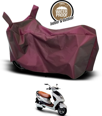 ANTHUB Waterproof Two Wheeler Cover for Okinawa(Maroon)