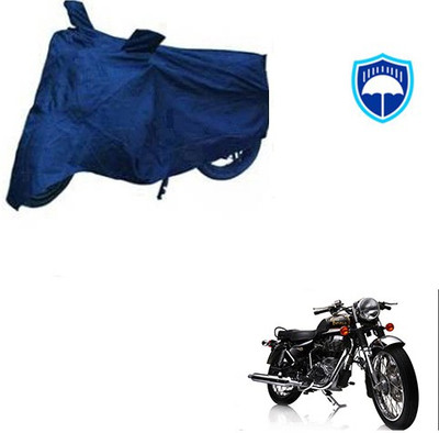 Feel heaven Waterproof Two Wheeler Cover for Royal Enfield(Electra Delux, Blue)