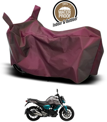 SEBONGO Waterproof Two Wheeler Cover for Yamaha(FZ S V3.0 FI, Maroon)