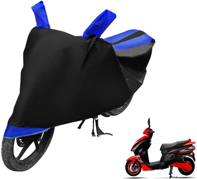 MOCKHE Two Wheeler Cover for Kinetic(Nova, Black, Blue)