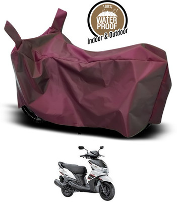 ANTHUB Waterproof Two Wheeler Cover for Yamaha(Ray Z, Maroon)