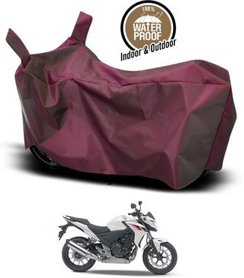 SEBONGO Waterproof Two Wheeler Cover for Honda(CBF, Maroon)