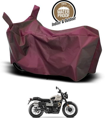 ANTHUB Waterproof Two Wheeler Cover for Triumph(Maroon)