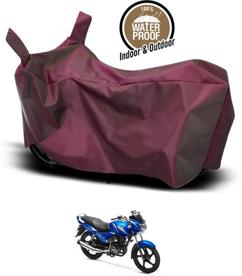 ANTHUB Waterproof Two Wheeler Cover for TVS(Star City, Maroon)