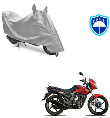 SRENTERPRISES Two Wheeler Cover for TVS(Flame DS 125, Silver)
