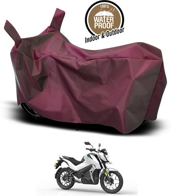 SEBONGO Waterproof Two Wheeler Cover for Universal For Bike(Maroon)