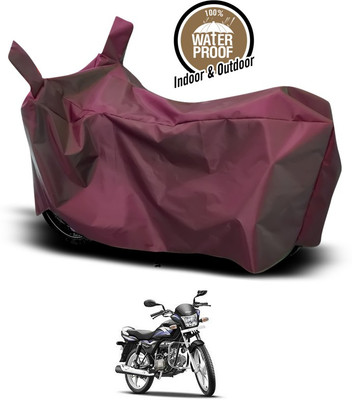 SEBONGO Waterproof Two Wheeler Cover for Hero(Splendor Pro, Maroon)