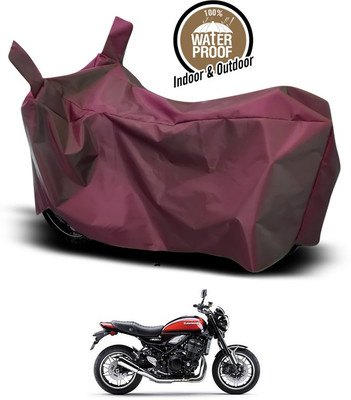 ANTHUB Waterproof Two Wheeler Cover for Kawasaki(Maroon)