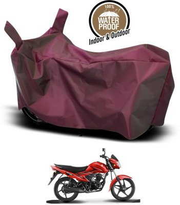 ANTHUB Waterproof Two Wheeler Cover for Suzuki(Hayate EP, Maroon)