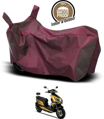 ANTHUB Waterproof Two Wheeler Cover for Okinawa(Praise, Maroon)