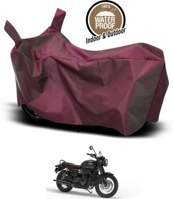 ANTHUB Waterproof Two Wheeler Cover for Triumph(Maroon)