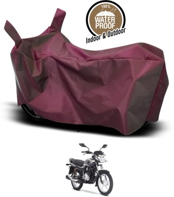 SEBONGO Waterproof Two Wheeler Cover for Bajaj(Platina 100 DTS-i, Maroon)