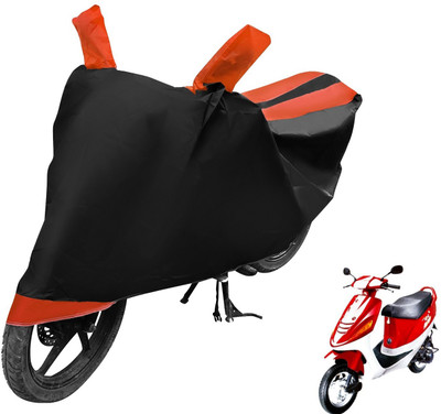Auto Hub Two Wheeler Cover for Kinetic(Zing, Black, Orange)