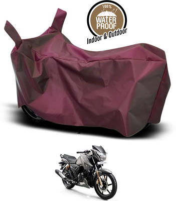 SEBONGO Waterproof Two Wheeler Cover for TVS(Apache RTR 180, Maroon)