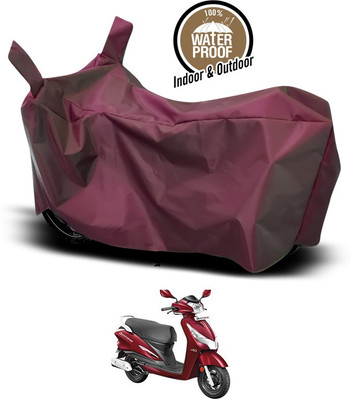 SEBONGO Waterproof Two Wheeler Cover for Hero(Destini 125, Maroon)