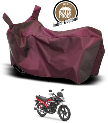SEBONGO Waterproof Two Wheeler Cover for Honda(Dream Yuga, Maroon)