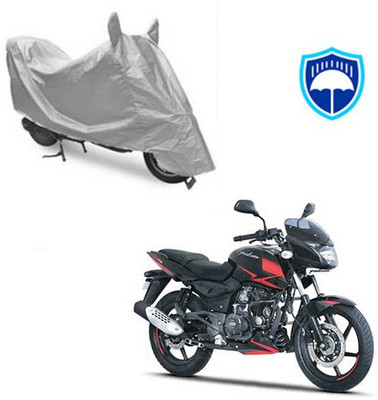 SRENTERPRISES Two Wheeler Cover for Bajaj(Pulsar 180 DTS-i, Silver)