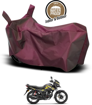 ANTHUB Waterproof Two Wheeler Cover for Honda(CB Shine, Maroon)