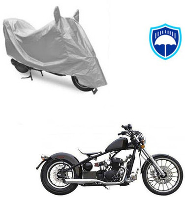 SRENTERPRISES Two Wheeler Cover for Harley Davidson(Bobber 350, Silver)