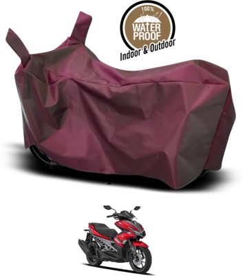 ANTHUB Waterproof Two Wheeler Cover for Yamaha(Maroon)