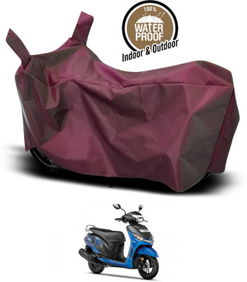 SEBONGO Waterproof Two Wheeler Cover for Yamaha(Alpha, Maroon)
