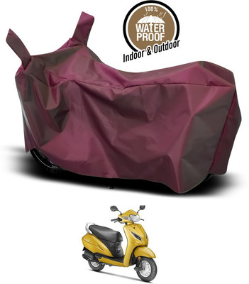 ANTHUB Waterproof Two Wheeler Cover for Honda(Activa 5G, Maroon)