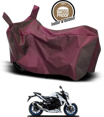 SEBONGO Waterproof Two Wheeler Cover for Suzuki(GSX-S750, Maroon)