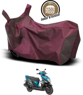 ANTHUB Waterproof Two Wheeler Cover for Yamaha(Cygnus Ray ZR, Maroon)