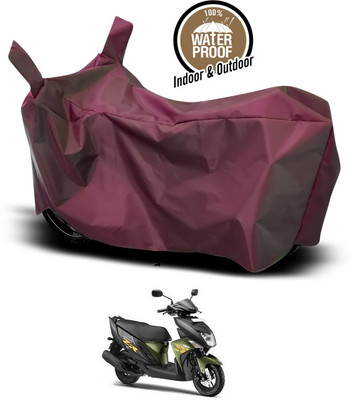 SEBONGO Waterproof Two Wheeler Cover for Yamaha(Ray ZR, Maroon)