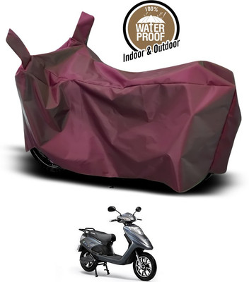 ANTHUB Waterproof Two Wheeler Cover for Ampere(Maroon)